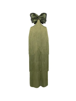 Bless bow-detail maxi dress