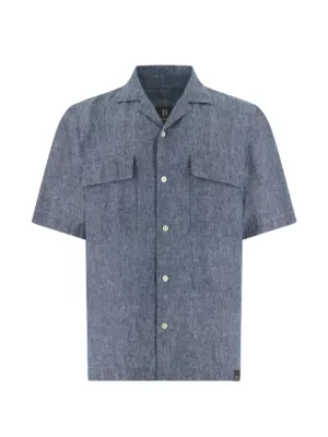 Boggi Milano camp collar shirt