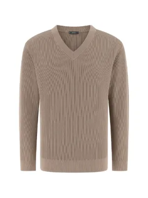 Boggi Milano ribbed V-neck sweater
