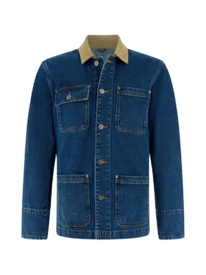 Boggi Milano shacket in cotton denim