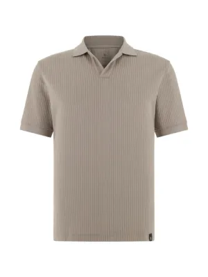 Boggi Milano pima cotton jacquard polo shirt