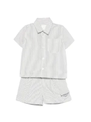 Givenchy Kids striped short sets (set of two)