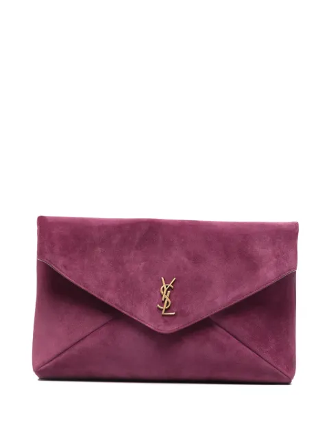 Saint Laurent logo-plaque clutch bag