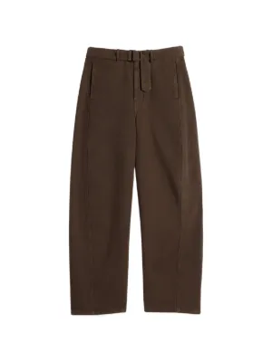 LEMAIRE twisted belted pants in dyed heavy broken twill