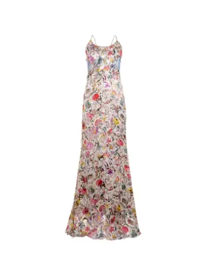Roberto Cavalli floral print slip dress