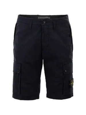 Stone Island logo-patch cargo shorts