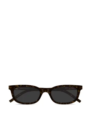 Saint Laurent Eyewear rectangle-frame logo-plaque sunglasses