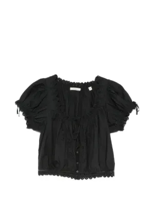 D&Ocirc;EN Nera broderie-anglaise blouse
