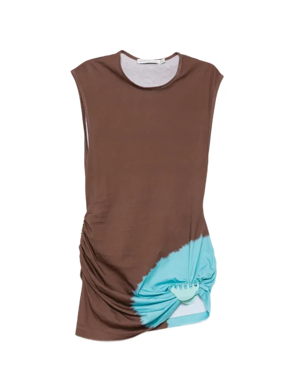 Christopher Esber crew neck sleveless mini dress