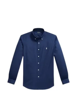 Polo Ralph Lauren Featherweight logo-embroidered button-down cotton shirt