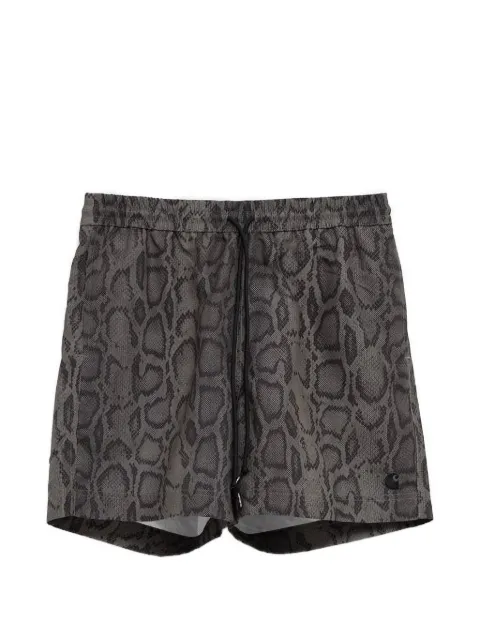 Carhartt WIP snake-print drawstring swim shorts
