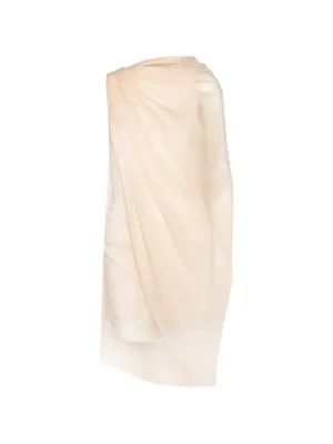 ROTATE BIRGER CHRISTENSEN chiffon mini cape dress light pink