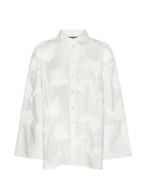 ROTATE BIRGER CHRISTENSEN floral-embroidered shirt