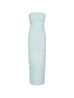 ROTATE BIRGER CHRISTENSEN mesh tube dress blue