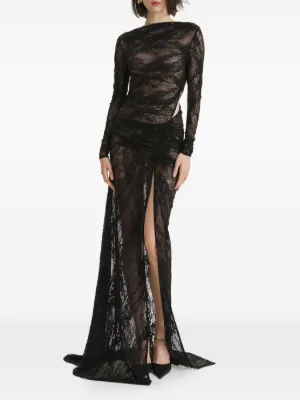 2310 STUDIO lace cut-out maxi dress