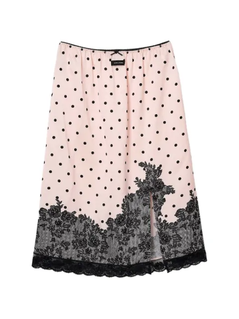 Marc Jacobs Trompe L'Oeil dots midi skirt