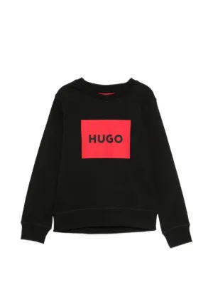 HUGO KIDS logo-print sweatshirt