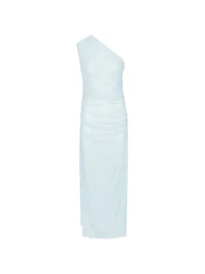 ROTATE BIRGER CHRISTENSEN one shoulder dress light blue