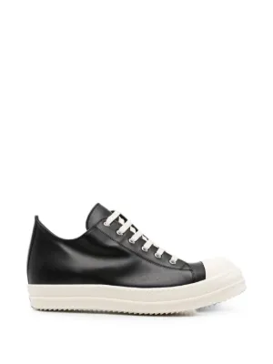 Rick Owens lace-up leather sneakers