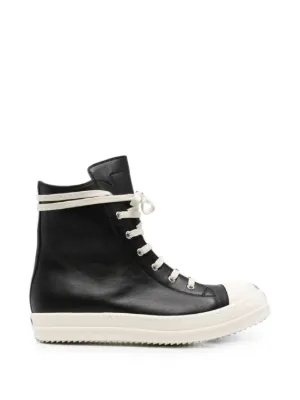 Rick Owens high-top lace-up sneakers