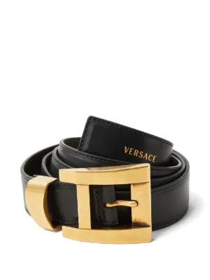 Versace leather belt 3 cm
