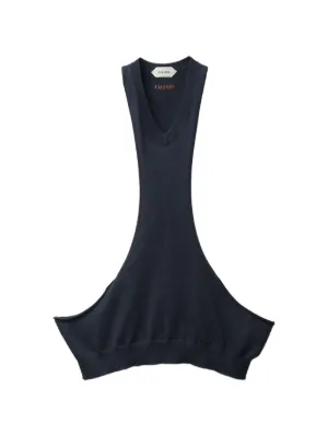 Versace cotton-cashmere knit tank top