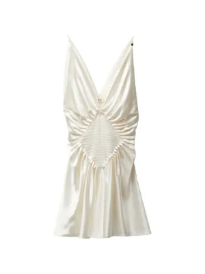 Versace silk-satin mini dress