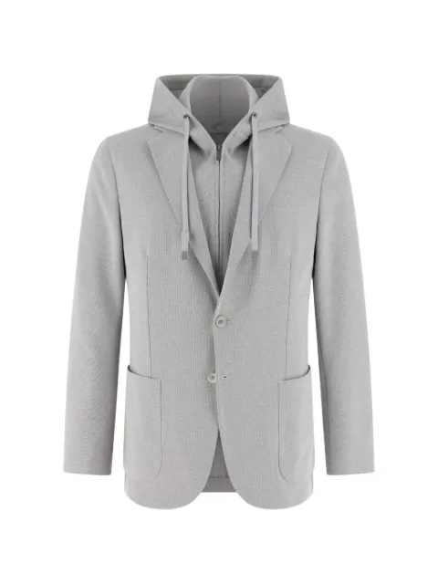 Boggi Milano Madison sweatshirt jacket in a stretch cotton blend