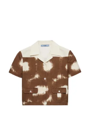 Prada printed canvas shirt