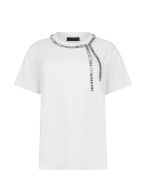 LIU JO oversized T-shirt with bejewelled embellishment