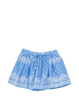 Maje printed ruffled skirt