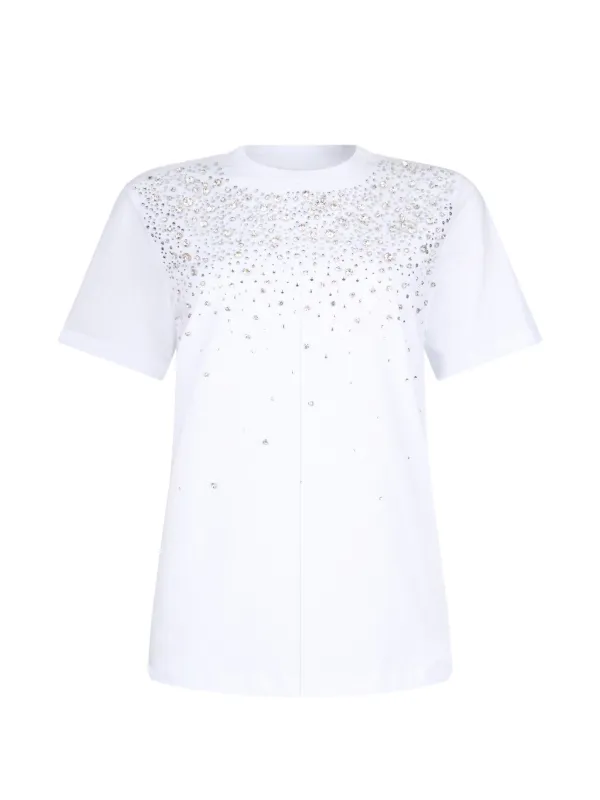LIU JO  T-shirt with rhinestones 