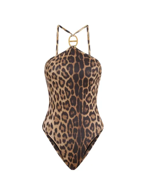 Moschino printed lycra one-piece swimsuit