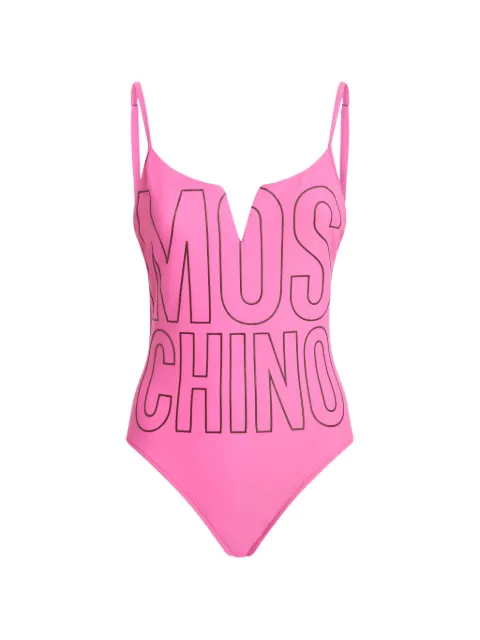 Moschino logo-print swimsuit