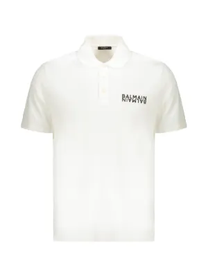 Balmain cotton polo shirt