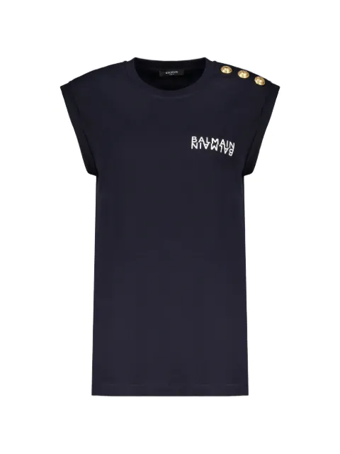 Balmain cotton logo T-shirt 