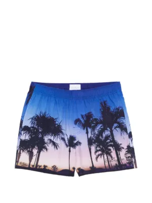 BLUE SKY INN sunset swim shorts