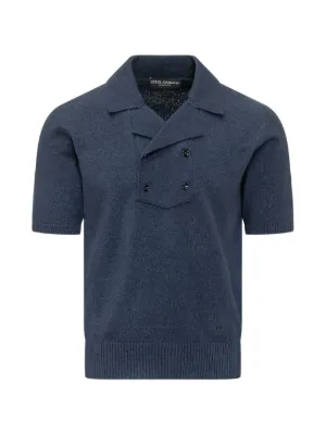 Dolce & Gabbana cotton knit polo shirt