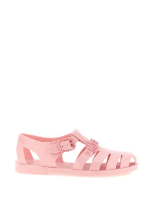 Moschino logo appliqu&eacute; sandals