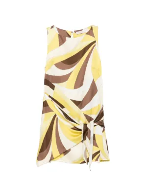 Faithfull Souline geometric-print mini dress
