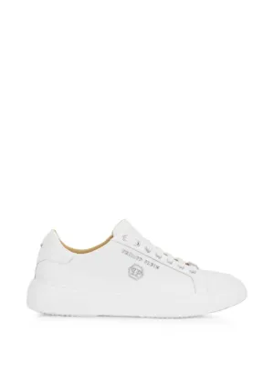 Philipp Plein leather lo-top sneakers Hexagon