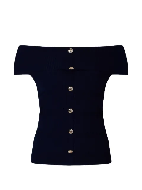LIU JO knit bardot-neck top