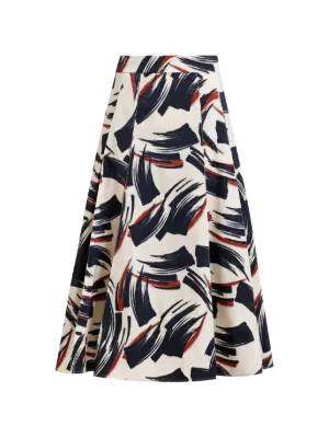 Essentiel Antwerp printed midi skirt