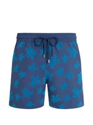 Vilebrequin ronde des tortues drawstring print shorts