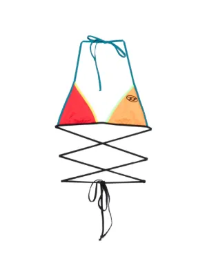 Diesel logo-detail tie bikini top