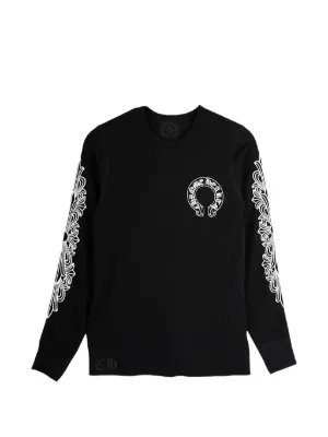 Chrome Hearts horseshoe floral thermal T-shirt