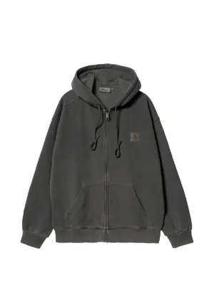 Carhartt WIP logo-appliqu&eacute; zip-up hoodie
