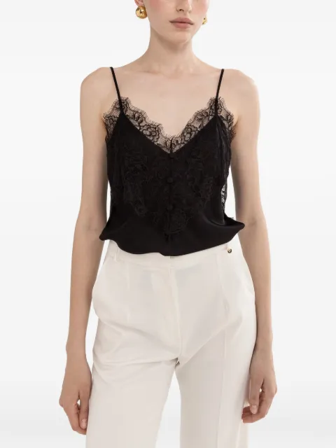 NISSA lace panel blouse