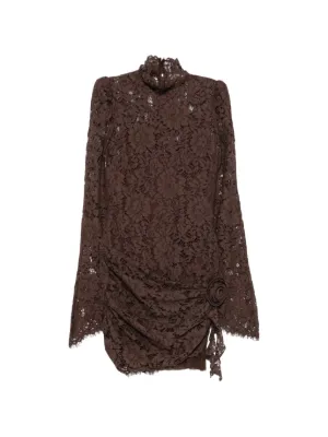 De La Vali Bodita floral-lace mini dress