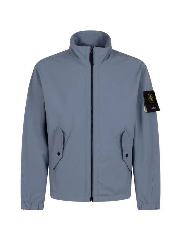 Stone Island 4100022 light Soft Shell-R E.Dye&reg; technology in recycled polyester jacket